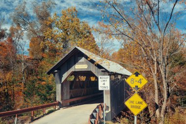 Covered Bridge in Vermont clipart