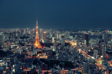 Tokyo siluetinin görünümü