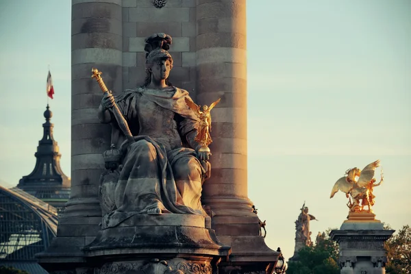 Detalhes da ponte Alexandre III , — Fotografia de Stock