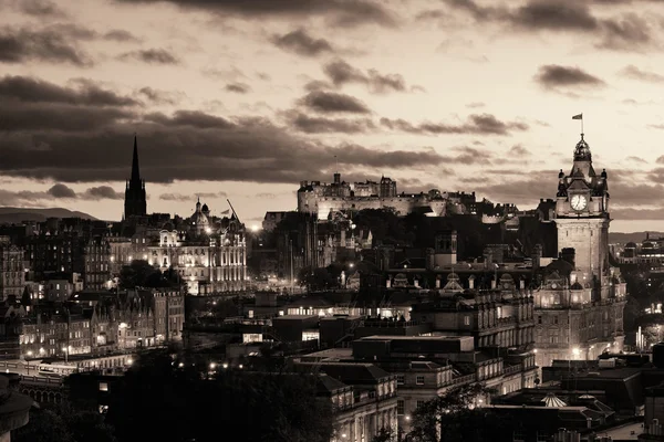 Edimburgo vista noite — Fotografia de Stock