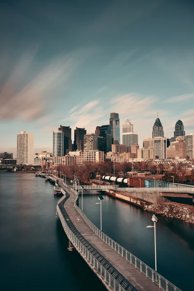 Vista do horizonte de Philadelphia — Fotografia de Stock