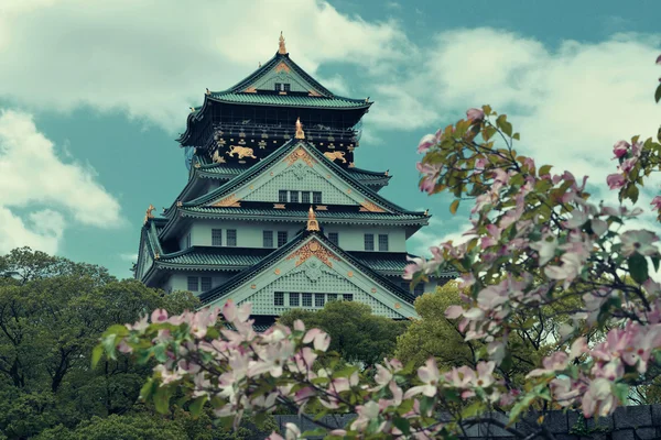 Vista para o Castelo de Osaka — Fotografia de Stock