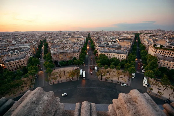 Paris rooftop view — Stock Photo, Image