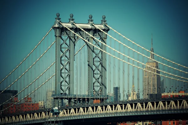 Manhattan Bridge close-up — Fotografia de Stock
