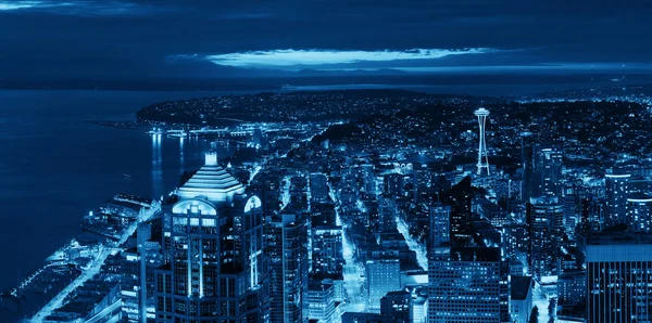 Seattle rooftop panorama — Stock Photo, Image