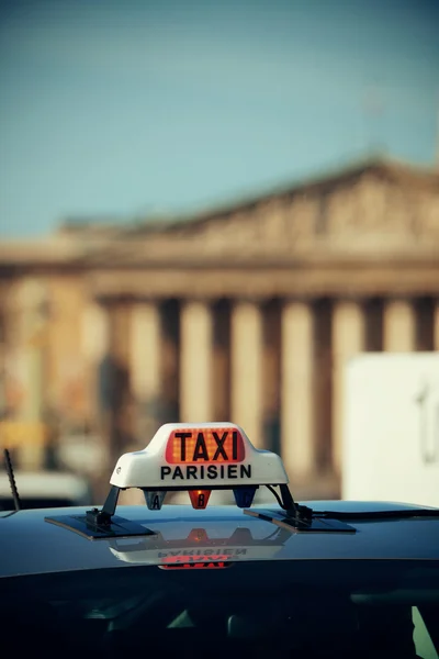 Sokakta taksi işareti — Stok fotoğraf