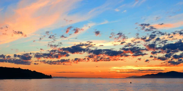 Vista colorata sul tramonto — Foto Stock