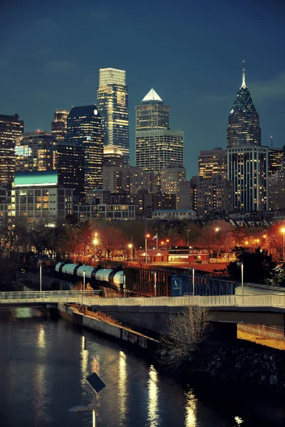 Blick auf die Skyline von Philadelphia — Stockfoto