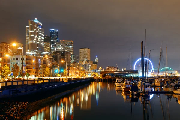 Seattle Waterfront Ansicht — Stockfoto