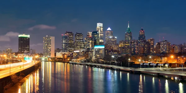 Philadelphia skyline weergave — Stockfoto