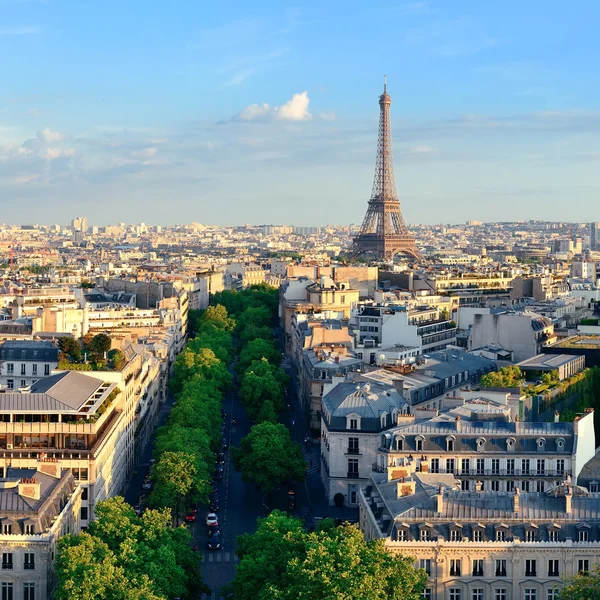 Vista para o telhado de Paris — Fotografia de Stock
