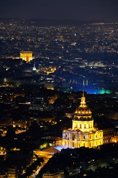 Paris kota pada malam hari — Stok Foto