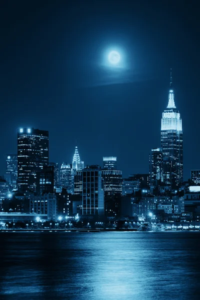 Luna de salida de Manhattan — Foto de Stock