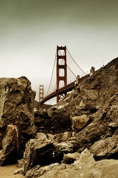 Ponte portão dourado — Fotografia de Stock