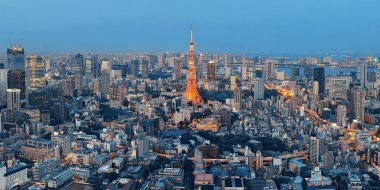 Tokyo siluetinin görünümü