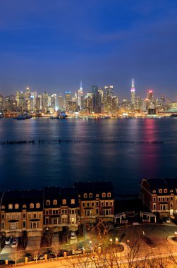 Midtown manzarası Hudson Nehri üzerinde