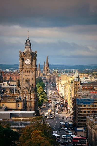 Edinburgh city straat — Stockfoto