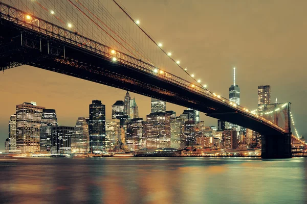 Manhattan belvárosi megtekintése — Stock Fotó