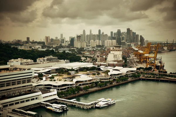 Singapore aerial view — Stock Photo, Image