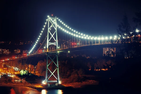 Vancouver noche de ciudad — Foto de Stock