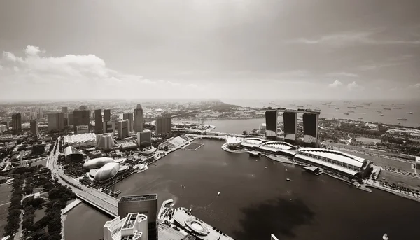 Singapore skyline weergave — Stockfoto