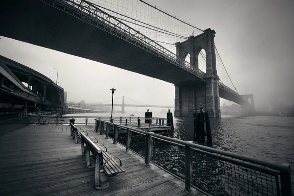 Vista ponte di Brooklyn — Foto Stock