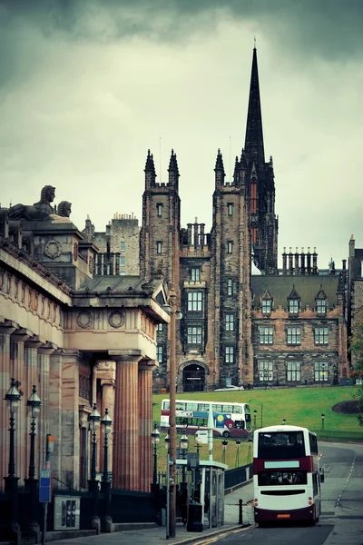 Edinburgh city straat — Stockfoto