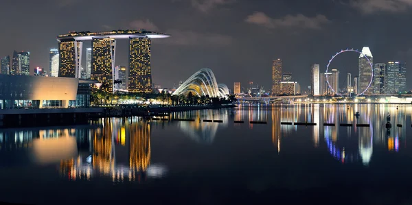 Zobacz panoramę Singapuru — Zdjęcie stockowe