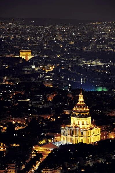 Paris cidade à noite — Fotografia de Stock