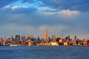 Şehir merkezindeki manhattan skyline