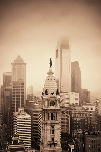 Philadelphia city rooftop — Stock Photo, Image