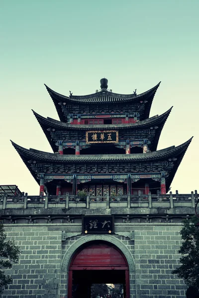 Wuhua ev dali şehrin Simgesel Yapı olarak — Stok fotoğraf