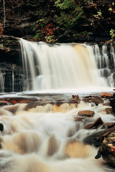 Осенние водопады в парке — стоковое фото