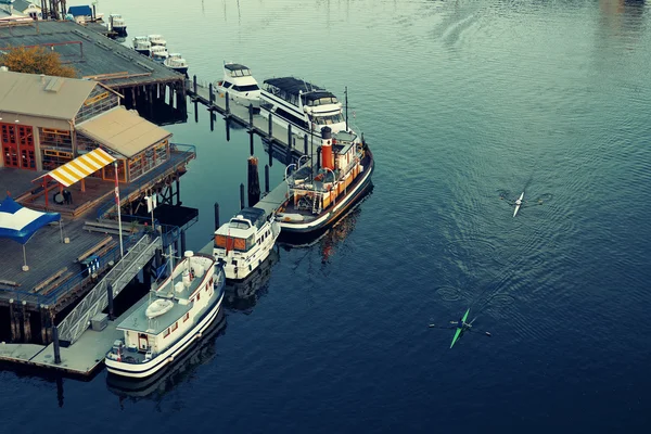 Blick auf den Hafen von Vancouver — Stockfoto