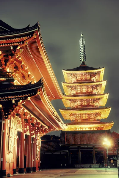 도쿄 사원 보기 — 스톡 사진