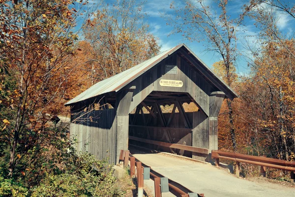 Ponte coperto in Vermont — Foto Stock