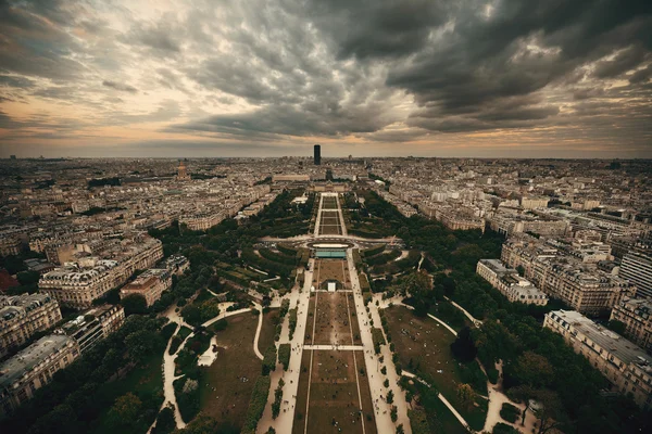 Vista de la azotea de París — Foto de Stock