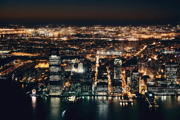 NUEVA YORK CIUDAD POR LA NOCHE — Foto de Stock