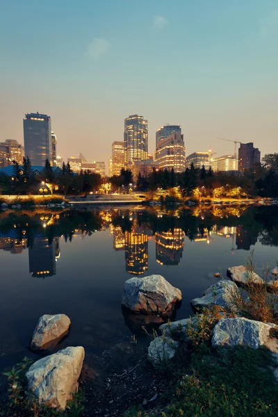 Paisagem urbana de Calgary cênica — Fotografia de Stock