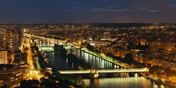 Uitzicht op de Seine rivier — Stockfoto