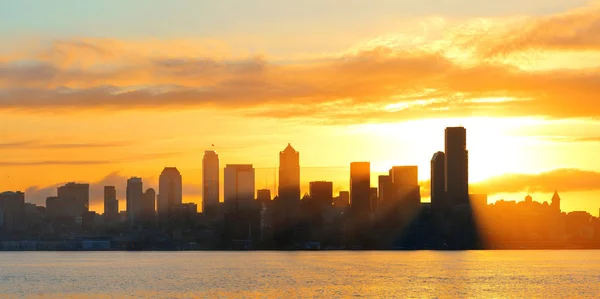 Vista sull'alba di Seattle — Foto Stock