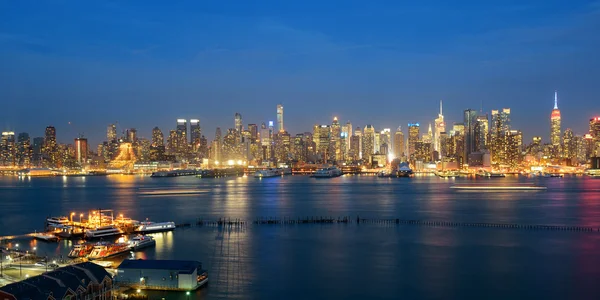 De skyline van Midtown Hudson River — Stockfoto