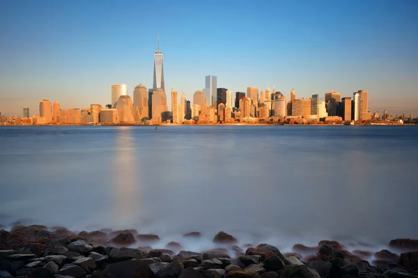 New York City Sonnenuntergang Skyline — Stockfoto