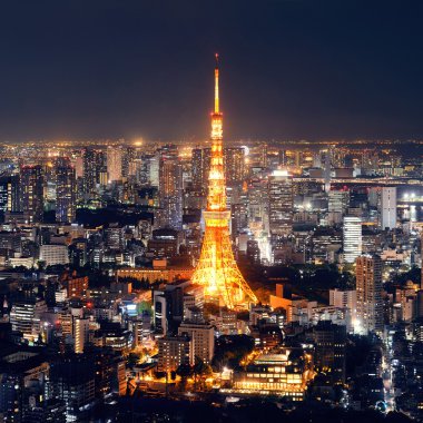 Tokyo siluetinin görünümü