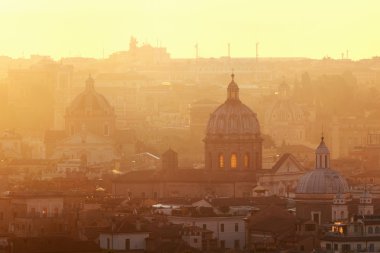 Roma dağ üstten görünüm gündoğumu