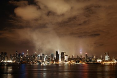 Manhattan midtown manzarası, gece