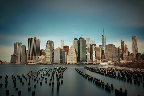 Cidade de Nova Iorque à beira-mar — Fotografia de Stock