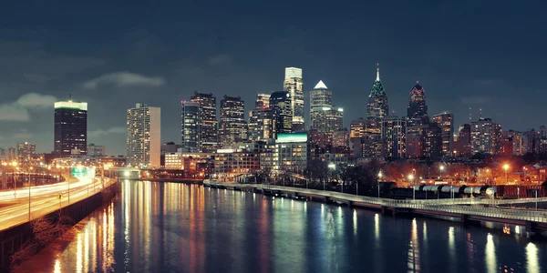 Philadelphia skyline weergave — Stockfoto