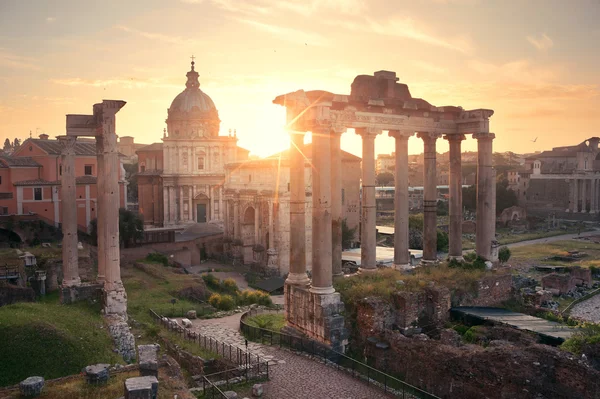 Rome Forum met ruïnes — Stockfoto