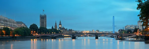 Panoramy river Thames — Zdjęcie stockowe
